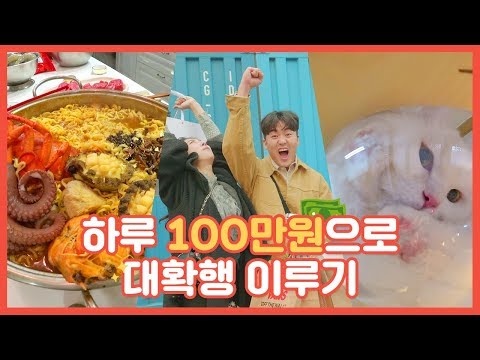갑자기 100만원이 주어진다면?!! 본격 하루 100만원으로 핵인싸되기 프로젝트