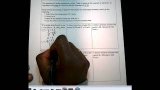 R5 Write and solve direct variation equations