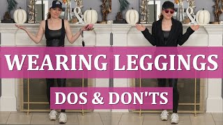 What To Wear & NOT Wear With Leggings / Fashionable Leisure, Casual & Dressy Outfits With Leggings