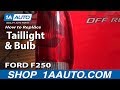 How to Replace Tail Lights 1999-2007 Ford F250 Super Duty