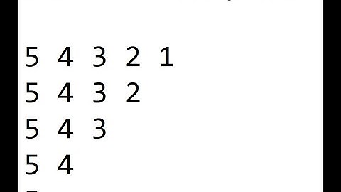 wap in c to print 54321 5432 543 54 5