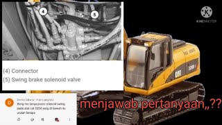 Posisi SOLENOID swing excavator cat 320d