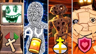 DOORS: All NEW Crucifix USES VS Barrel Of Starlight VS God Mode VS Holy Grenade on All Entities 