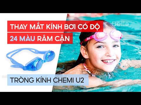 Video Kính bơi có độ - lắp tròng râm cận 24 màu cho kính bơi... - youtube
