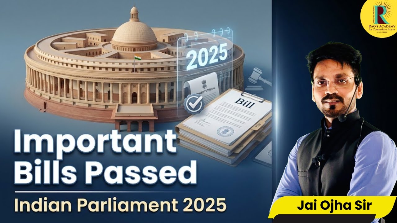 Important Bills Passed in Parliament | Indian Polity Explained