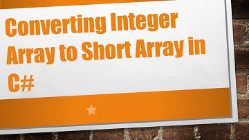 Converting Integer Array to Short Array in C#