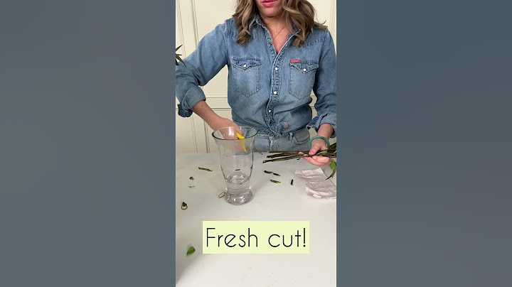 Boiling water trick for fresh flowers!