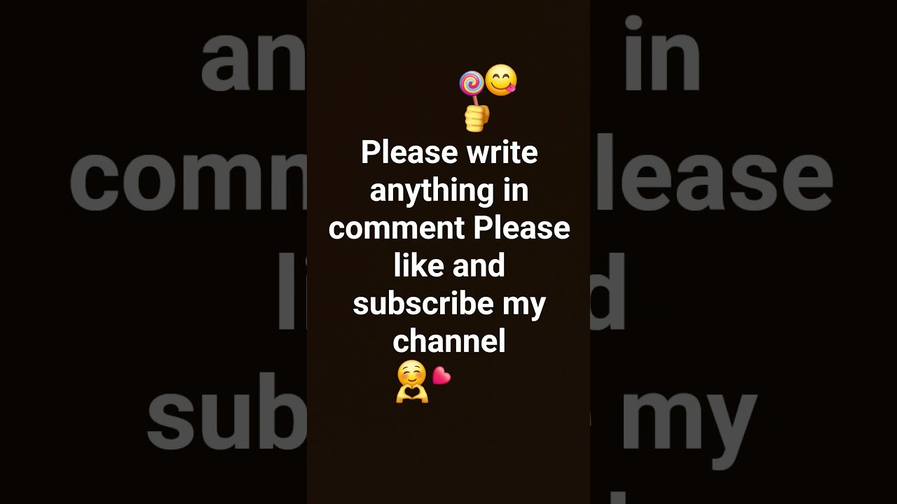 please write anything please 🙏