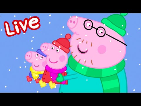 Peppa Pig CHRISTMAS 2025 LIVE Winter Fun Full Episodes Kids Cartoons