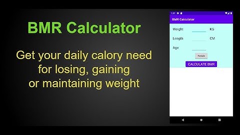 How to use: BMR Calculator by PR