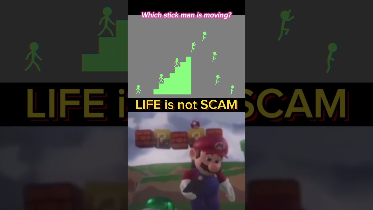 This Makes Mario Sad Stick Man Lower Ur Screen Brightness Shorts Viralshorts Meme