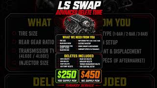 LS Swap Advanced Delete Tune! 🛠️ Turnkey PCM Service for $250. #lsswap #automobile #shortsfeed