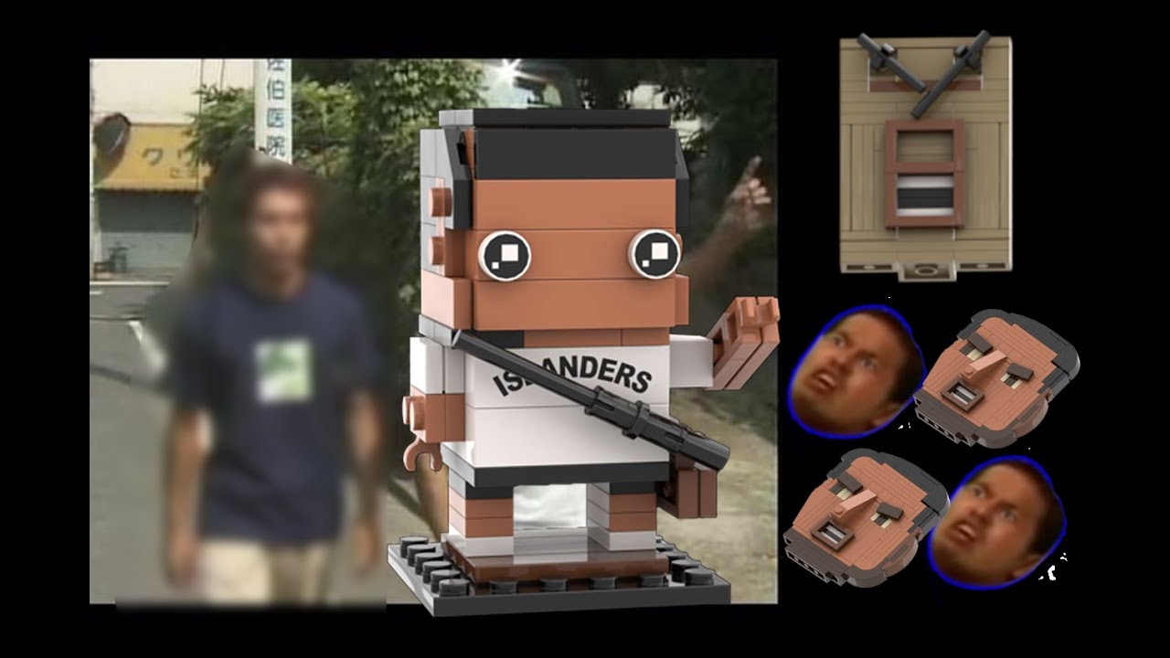 LEGO BrickHeadz No.114514 Yajuu Senpai Tutorial | レゴ野獣先輩
