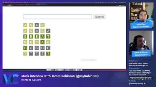 Mock frontend coding interview — build a popular word game
