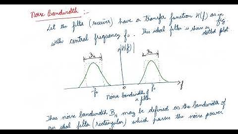 Gaussian White Noise and Noise Bandwidth