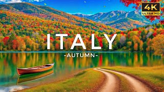 Autumn Italy 🇮🇹 4K Ultra HD 🍂 Stunning Footage Italy, Scenic Relaxation Film with Deep House Chill