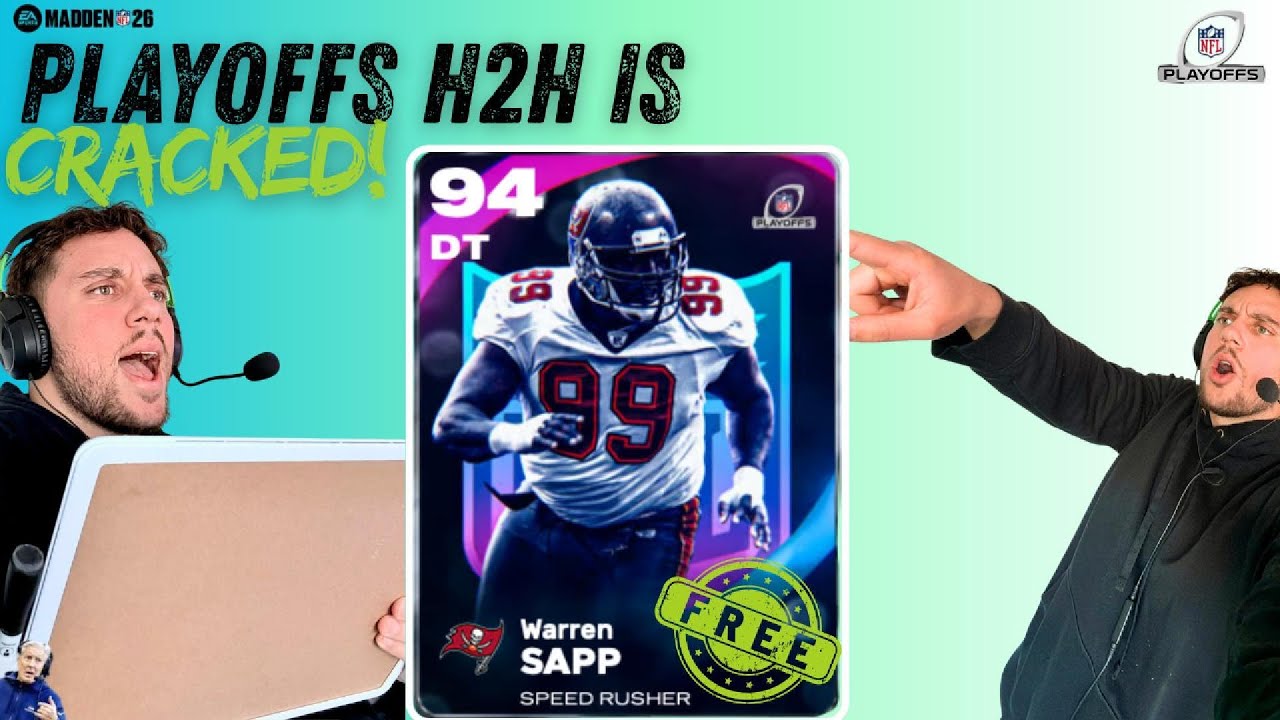 Coach Guapo Breaks Playoff H2H (FREE 94 Warren Sapp)