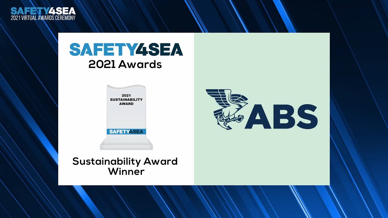 ABS receives the 2021 SAFETY4SEA Sustainability Award YouTube
