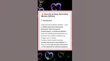 AL3502 UNIT  5 Security deep generative models #security #live #instagramreels #deeplearning #ai