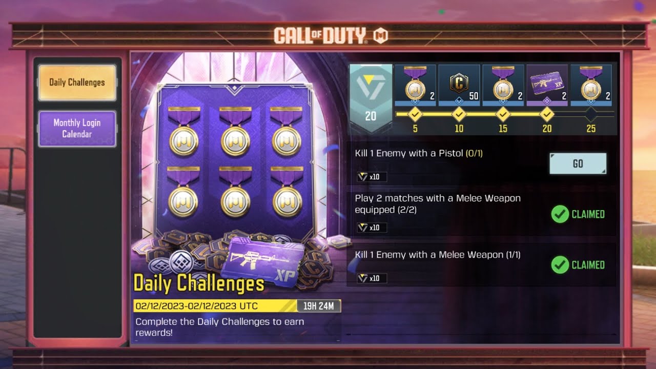 How To Play 2 Matches with a Melee Weapon in | Challenges Complete 💯 ...