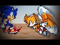 Sonic vs tails  sprite animation part 13