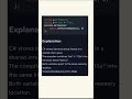 String interning c# #coding #programming #csharp #shorts #interview