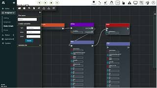 FR Robot basic operations of Node graph programming