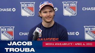 New York Rangers: Jacob Trouba Media Availability | Apr. 6, 2022