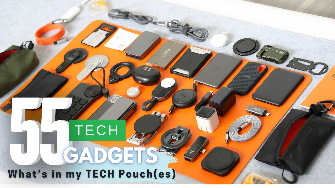 What's in my Tech Pouches? 55 Gadgets!