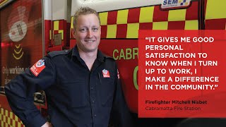 Mitchell Nisbet, Permanent (full-time) Firefighter, Cabramatta Station