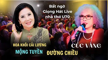 Hoa khôi cải lương MỘNG TUYỀN ngạc nhiên trước GIỌNG HÁT HAY hát Live của Nhà thơ U70 CÚC VÀNG