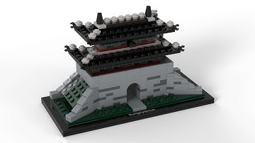 Lego 21016 Sungnyemun Speed Build Studio Bricklink LDD by PLegoBB