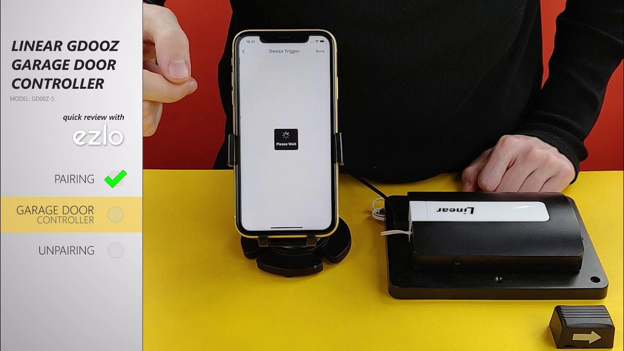 How to pair Linear Garage Door Controller GD00Z5 with Ezlo Hubs? YouTube
