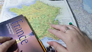 ASMR ~ France History & Geography ~ Soft Spoken Map Tracing Page Turning screenshot 5