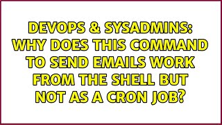 Famous DevOps & SysAdmins: Why does this command to send emails work from the shell but not as a cron job? Net Worth
