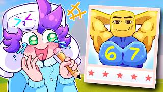 Trolling Kids in Roblox Speed Draw with MEMES