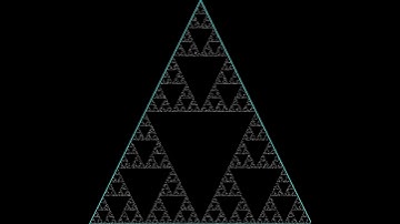 Sierpiński triangle | illustration