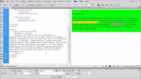 Web Design Bangla Tutorial Part 24