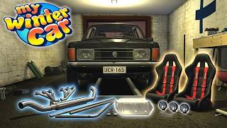 I GOT THE CAR READY FOR THE RALLY! - My Winter Car #63