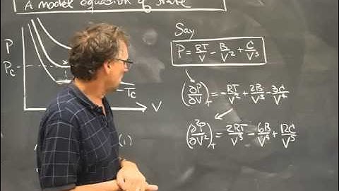 Lecture supplement   Deriving critical constants from a model equation of state