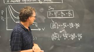 Lecture Supplement Deriving Critical Constants From A Model Equation Of State
