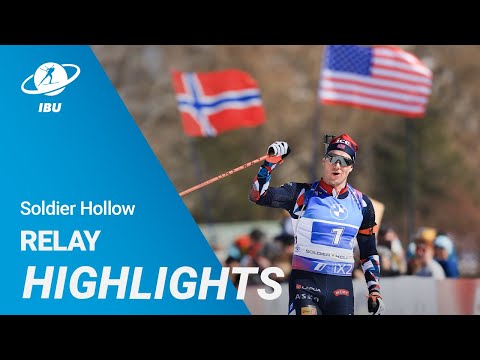 World Cup 23/24 Soldier Hollow: Men Relay Highlights