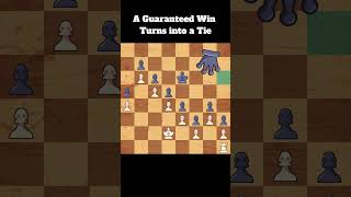 HEARTBREAKING STALEMATE EVER 💔#chess #stalemate #blunder #gaming #heartbreaking #shorts