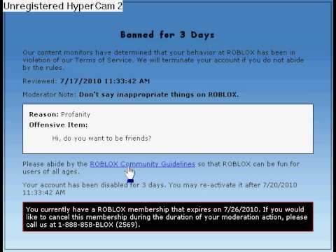 I Was Banned From Roblox For No Reason Youtube - roblox banned me for no reason