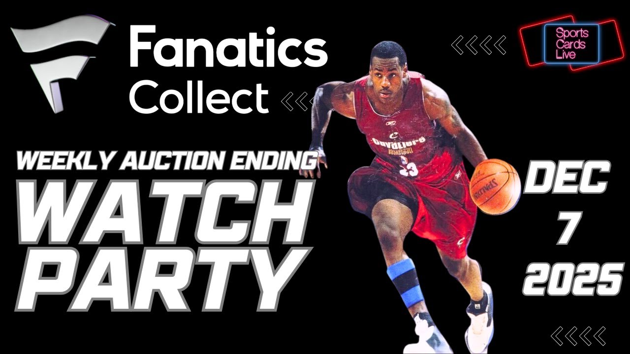 Fanatics Collect Weekly Sports Card Auction (#203) Ending Live Coverage & Analysis