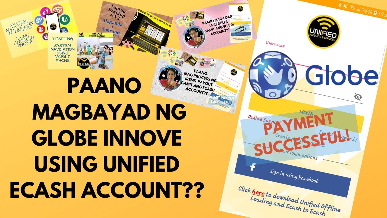 HOW TO PAY GLOBE INNOVE BILL USING UNIFIED ECASH ACCOUNT (ACTUAL) | She ...