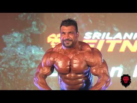 Lucion Pushparaj Live Posing at Sri Lanka Fitness expo 2018 (Fitness island) (HD)