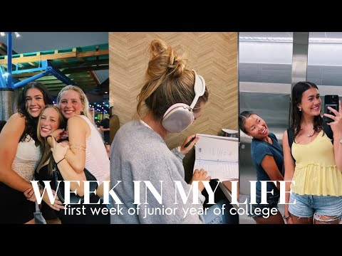 my first week of college: junior year @ Towson University