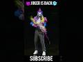 JOKER IS BACK 😈🥶 #freefire #tiktok #2019 #joker #comeback #youtubeshorts