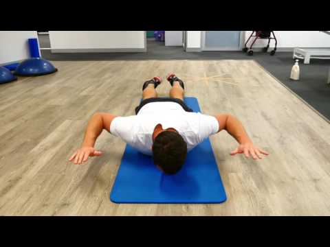 Scapular setting in prone